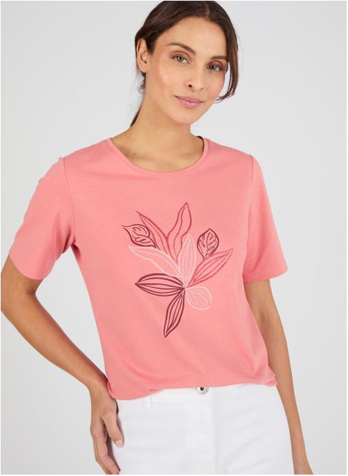 Damart Tee-shirts 84525 femme rose