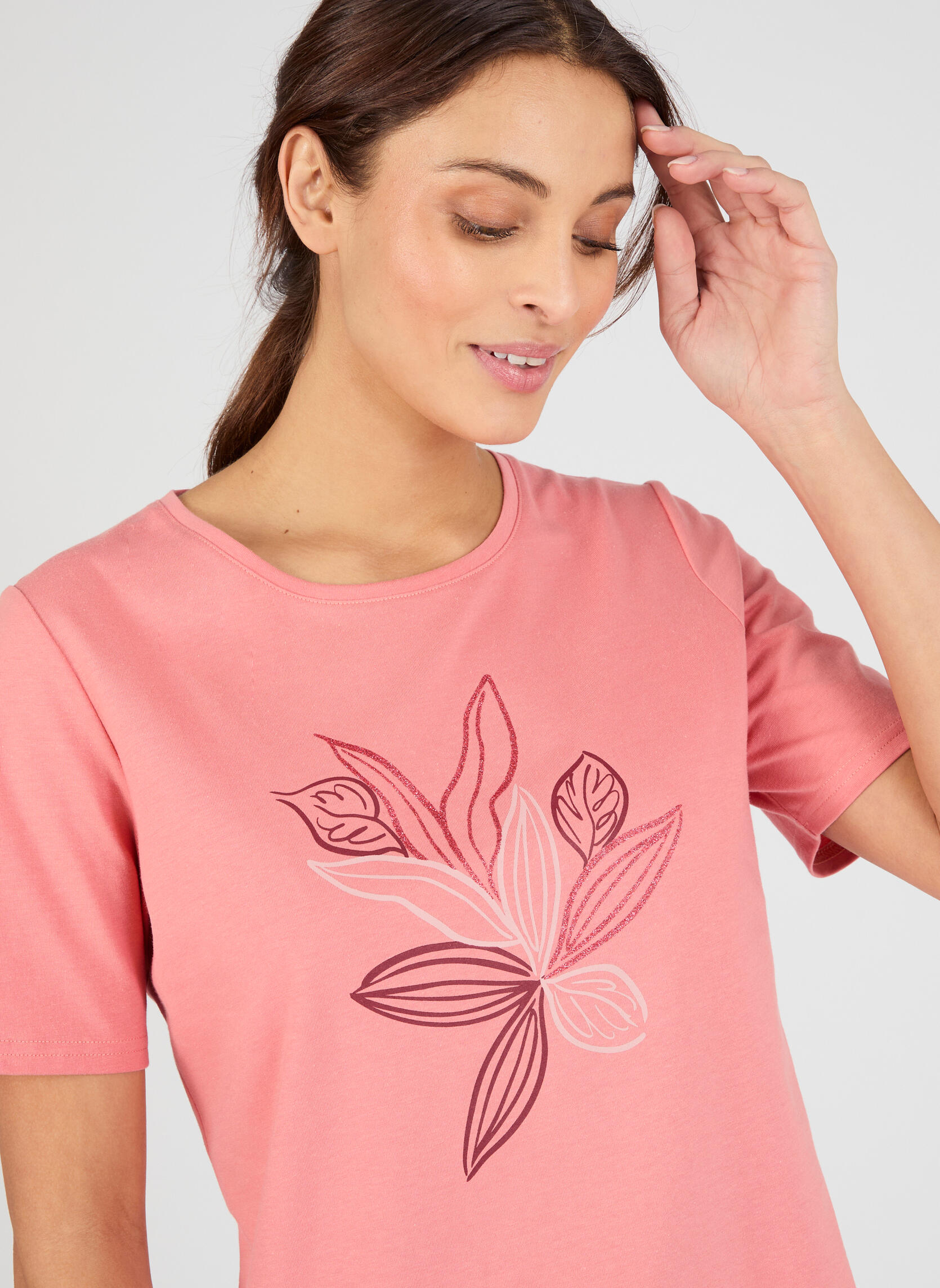 Tee-shirts 84525 femme rose Damart Tee-shirts 84525 femme rose Rose saumon