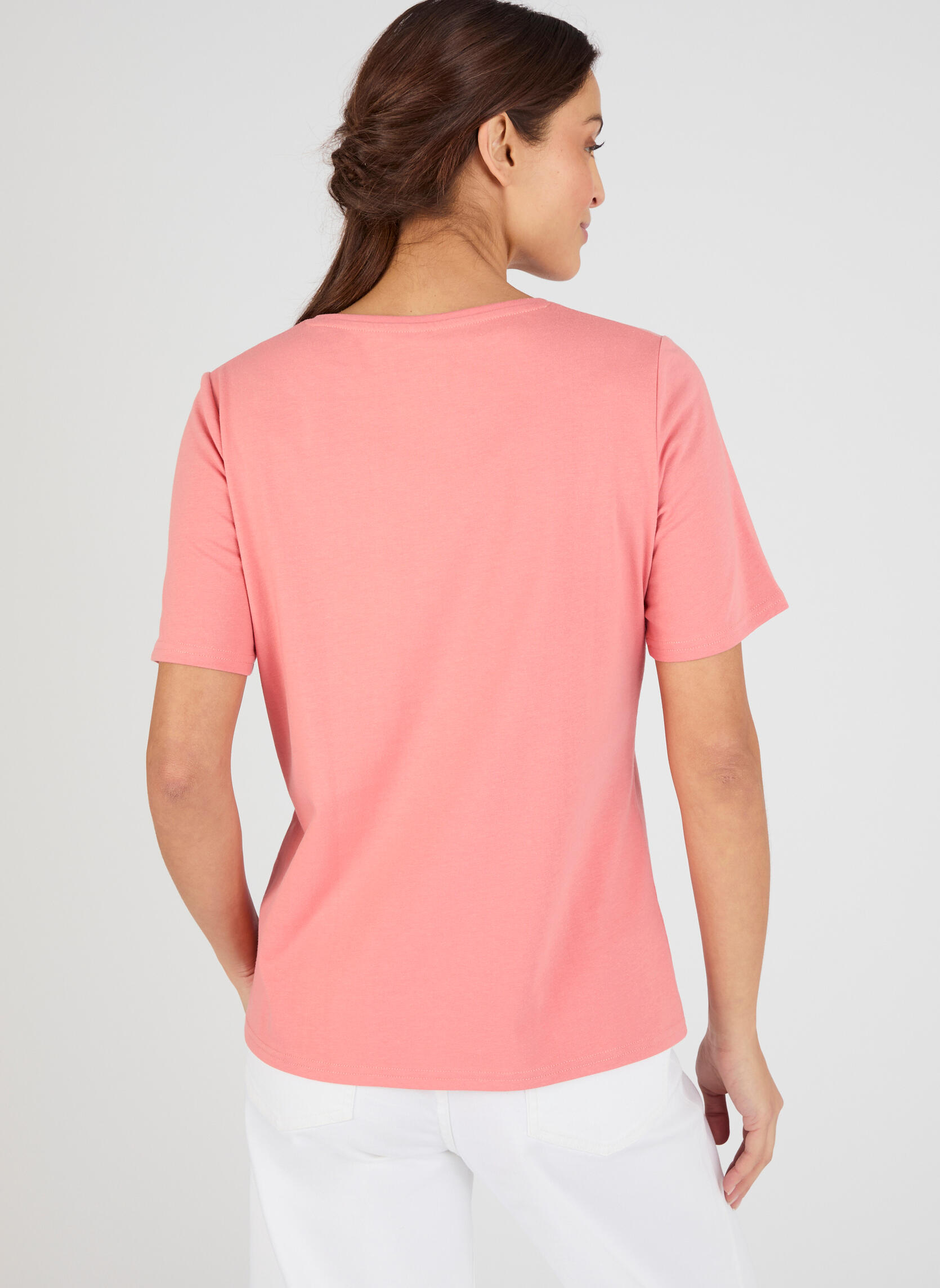 Tee-shirts 84525 femme rose Damart Tee-shirts 84525 femme rose Rose saumon