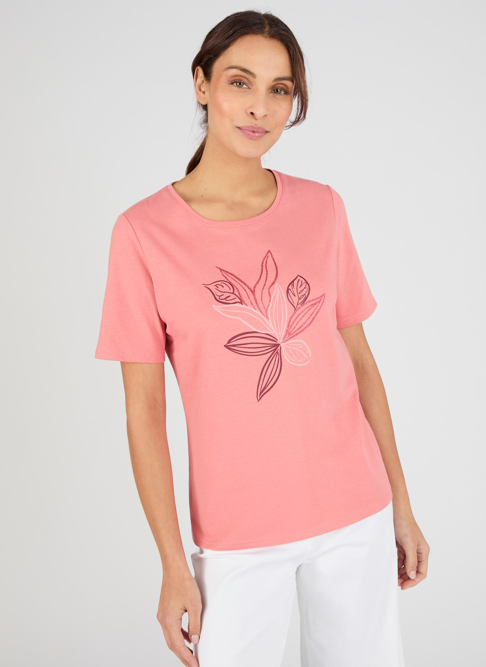 Tee-shirts 84525 femme rose Damart Tee-shirts 84525 femme rose Rose saumon