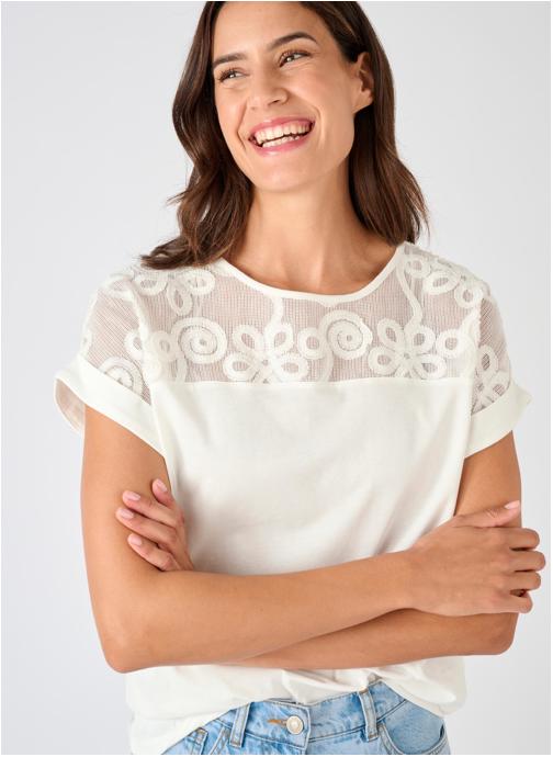 Damart Tee-shirts 81967 femme blanc