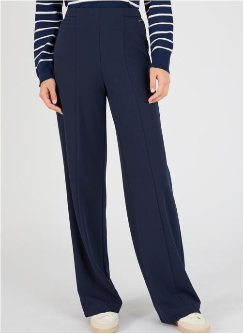 Damart Pantalons droit 84371 femme bleu
