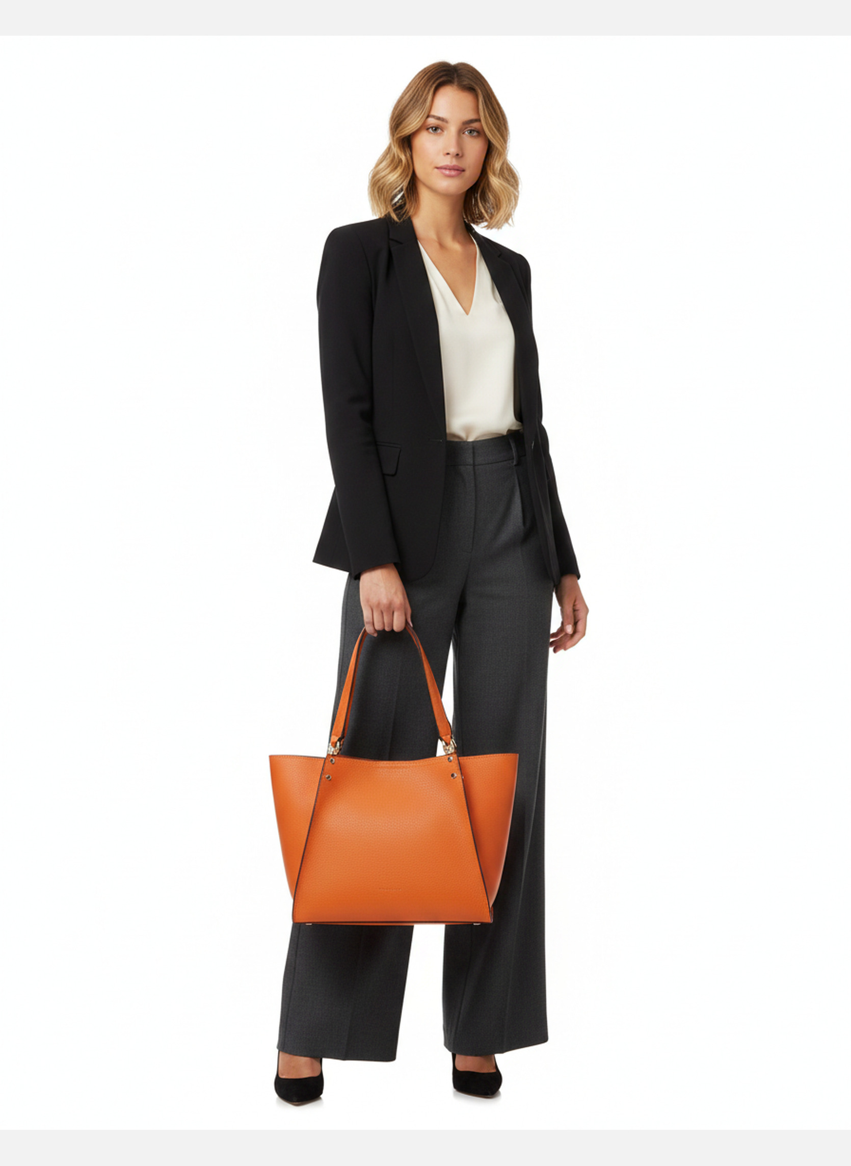 Cabas Hebdo femme orange Pourchet Cabas Hebdo femme orange Orange