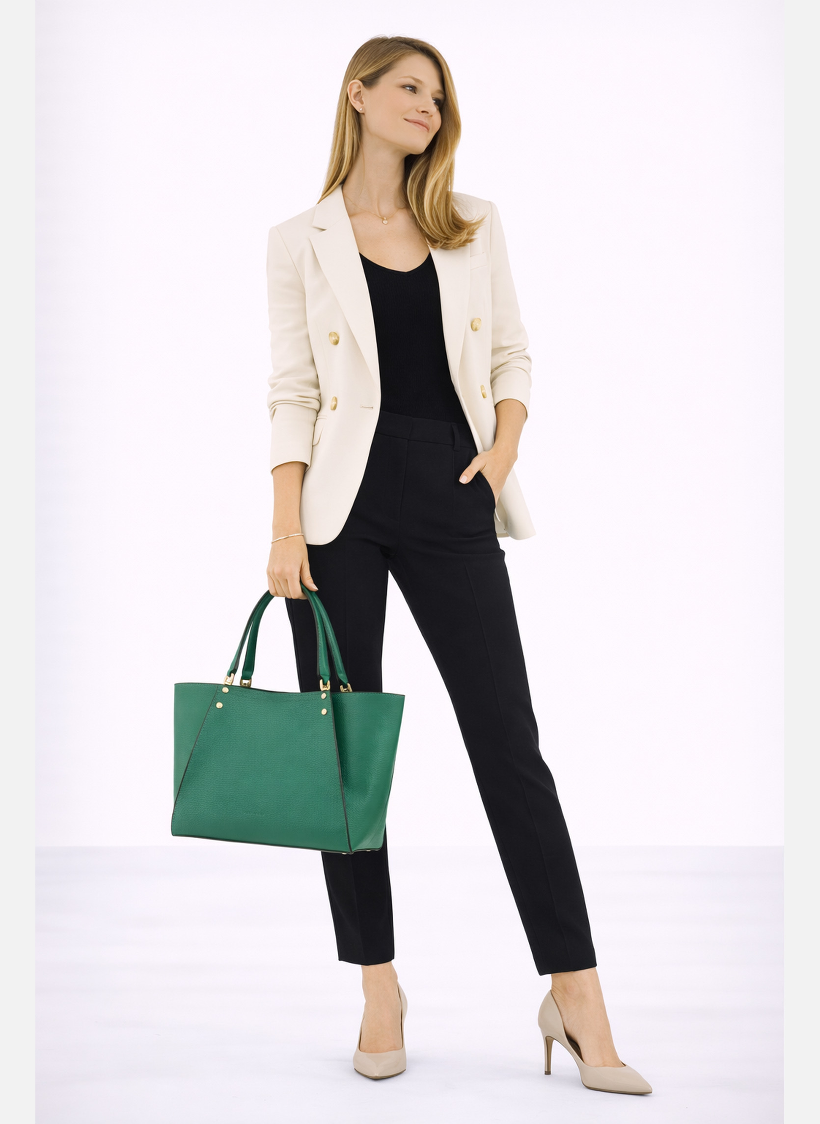Cabas Hebdo femme vert Pourchet Cabas Hebdo femme vert Vert emeraude