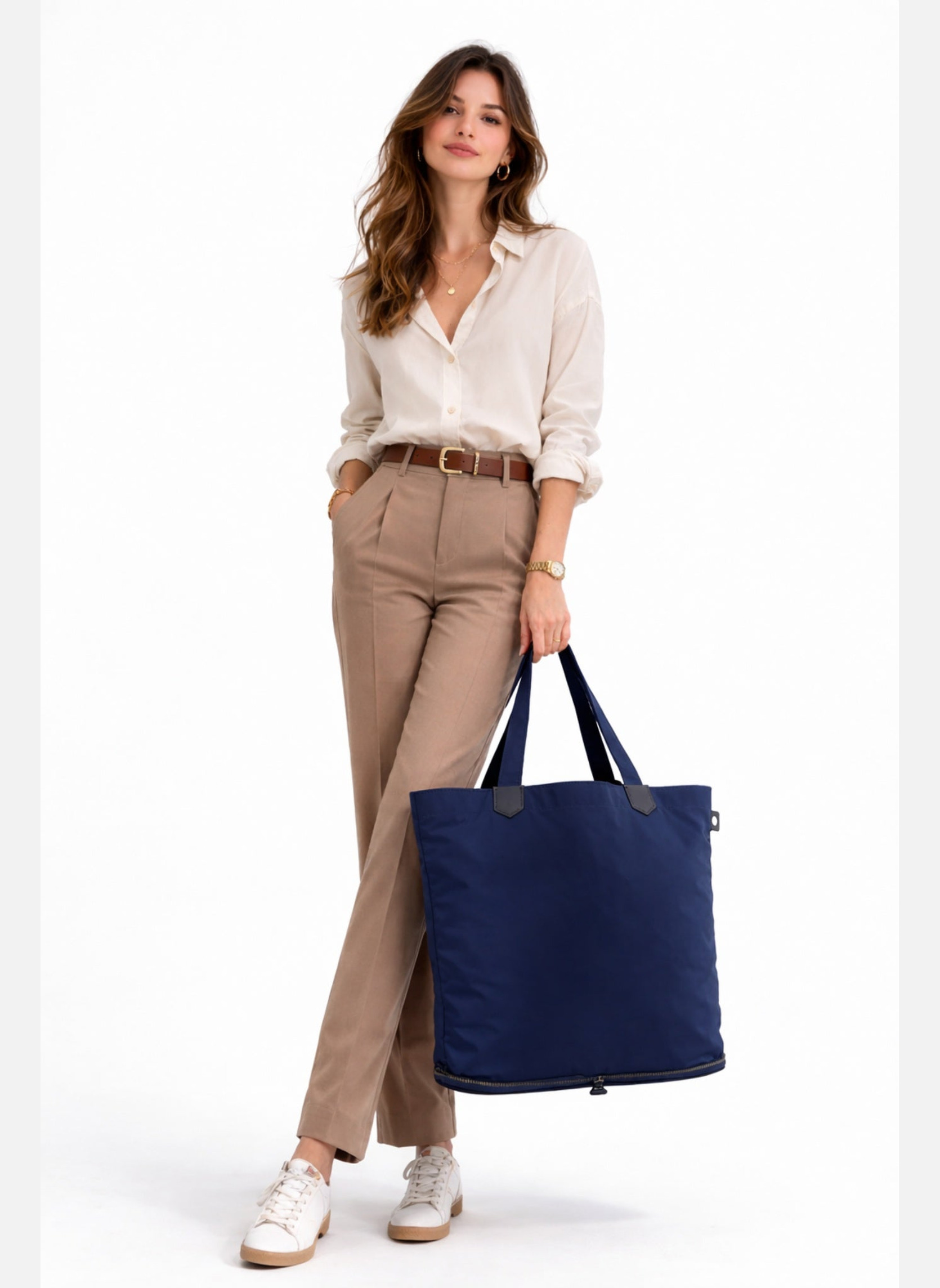 Cabas Madison travel femme bleu Pourchet Cabas Madison travel femme bleu Bleu marine