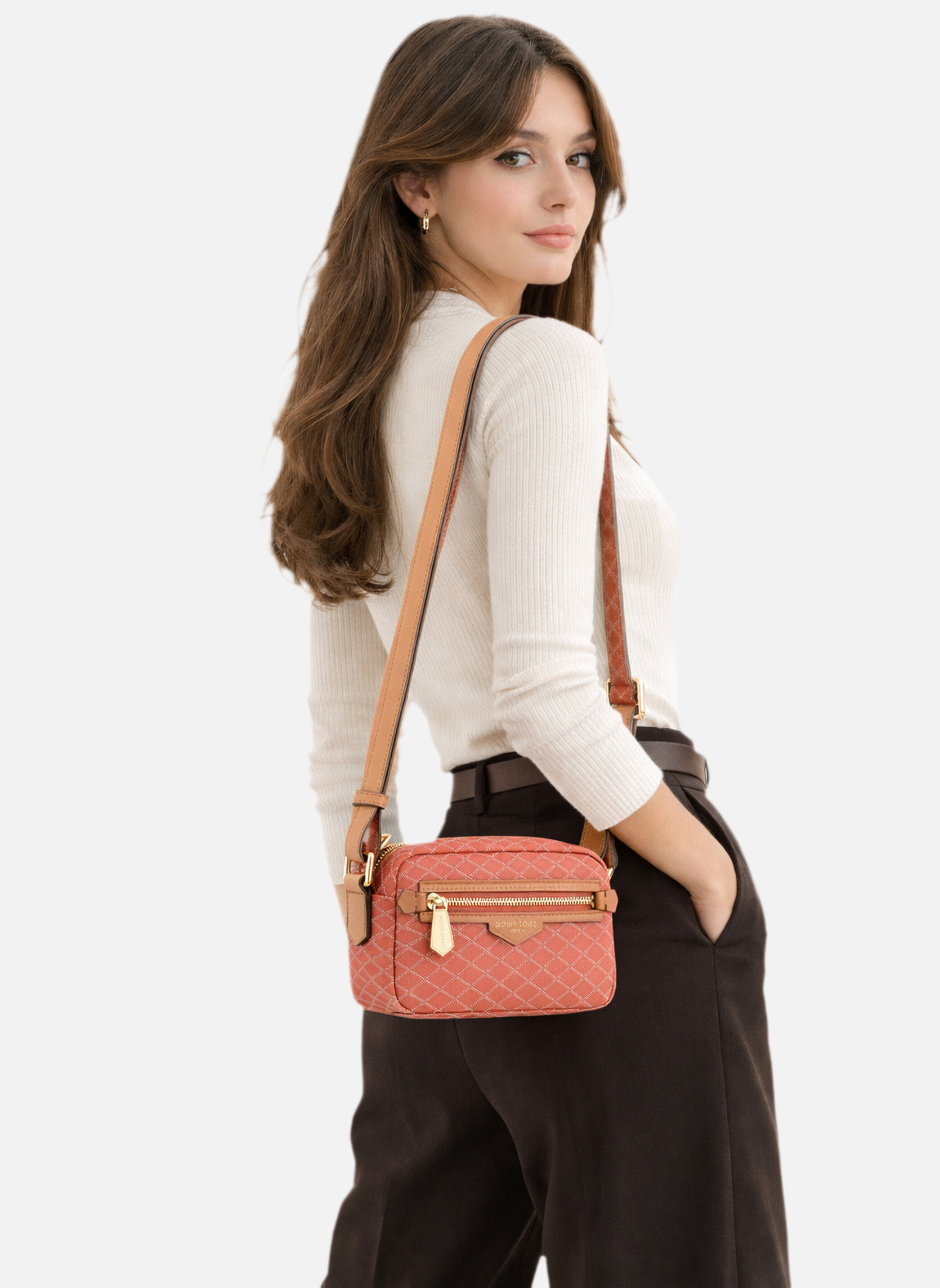 Sacs à main Waves femme rouge Pourchet Sacs à main Waves femme rouge Rouge clair