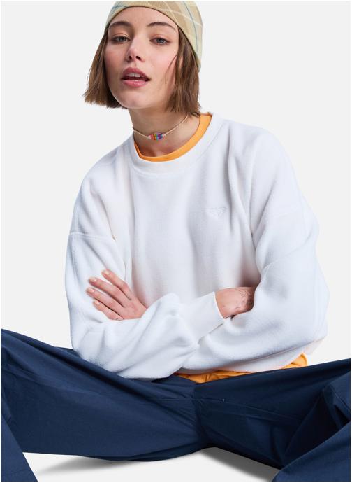 Roxy Pulls polaire Polaire en sherpa CHILL STORY. femme blanc