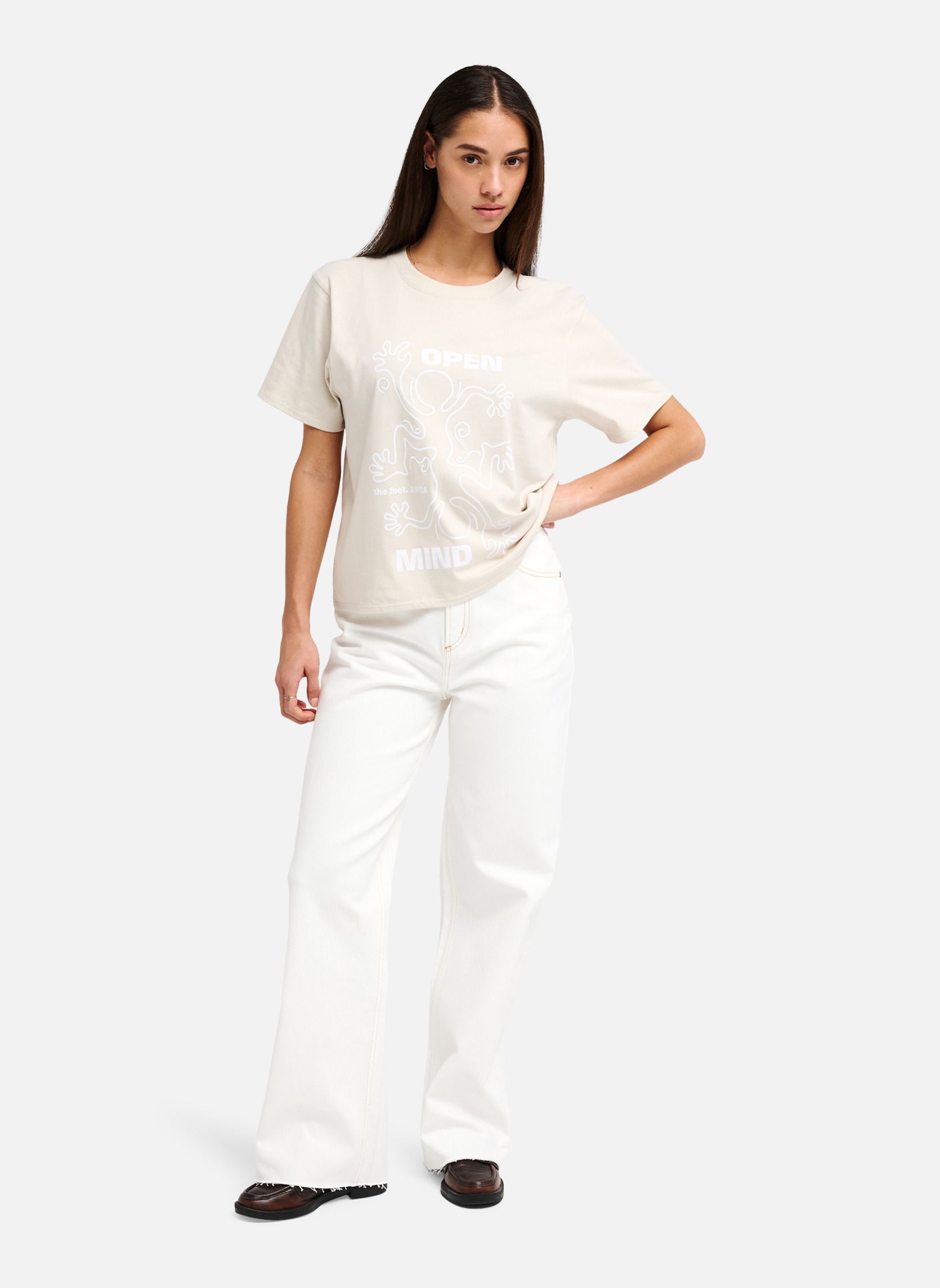 Jeans droit Coco femme blanc RVCA Jeans droit Coco femme blanc Blanc