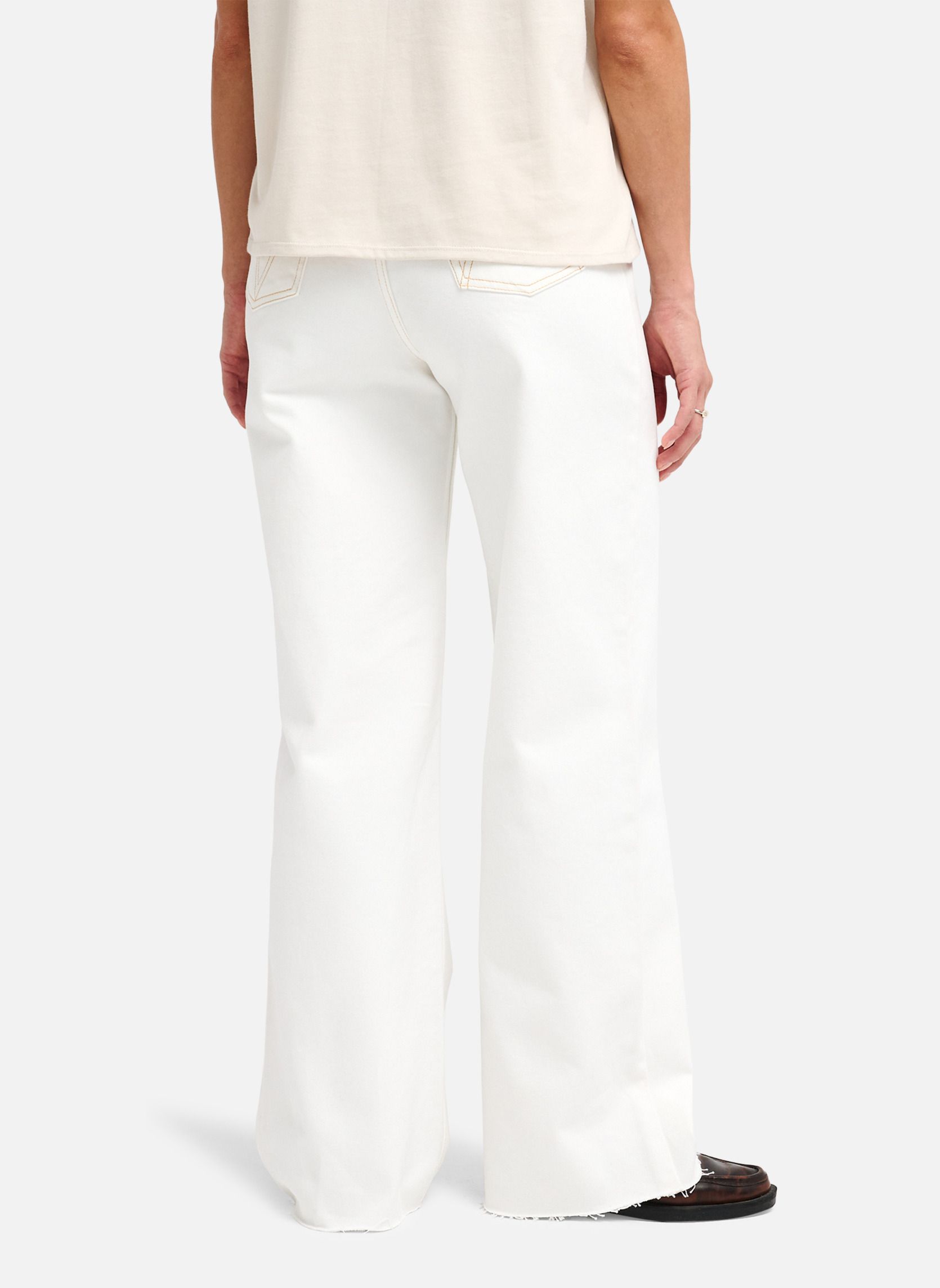 Jeans droit Coco femme blanc RVCA Jeans droit Coco femme blanc Blanc