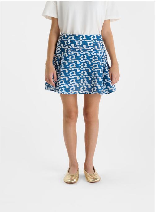 Le temps des cerises Jupes Jupe evasée Blue fille bleu