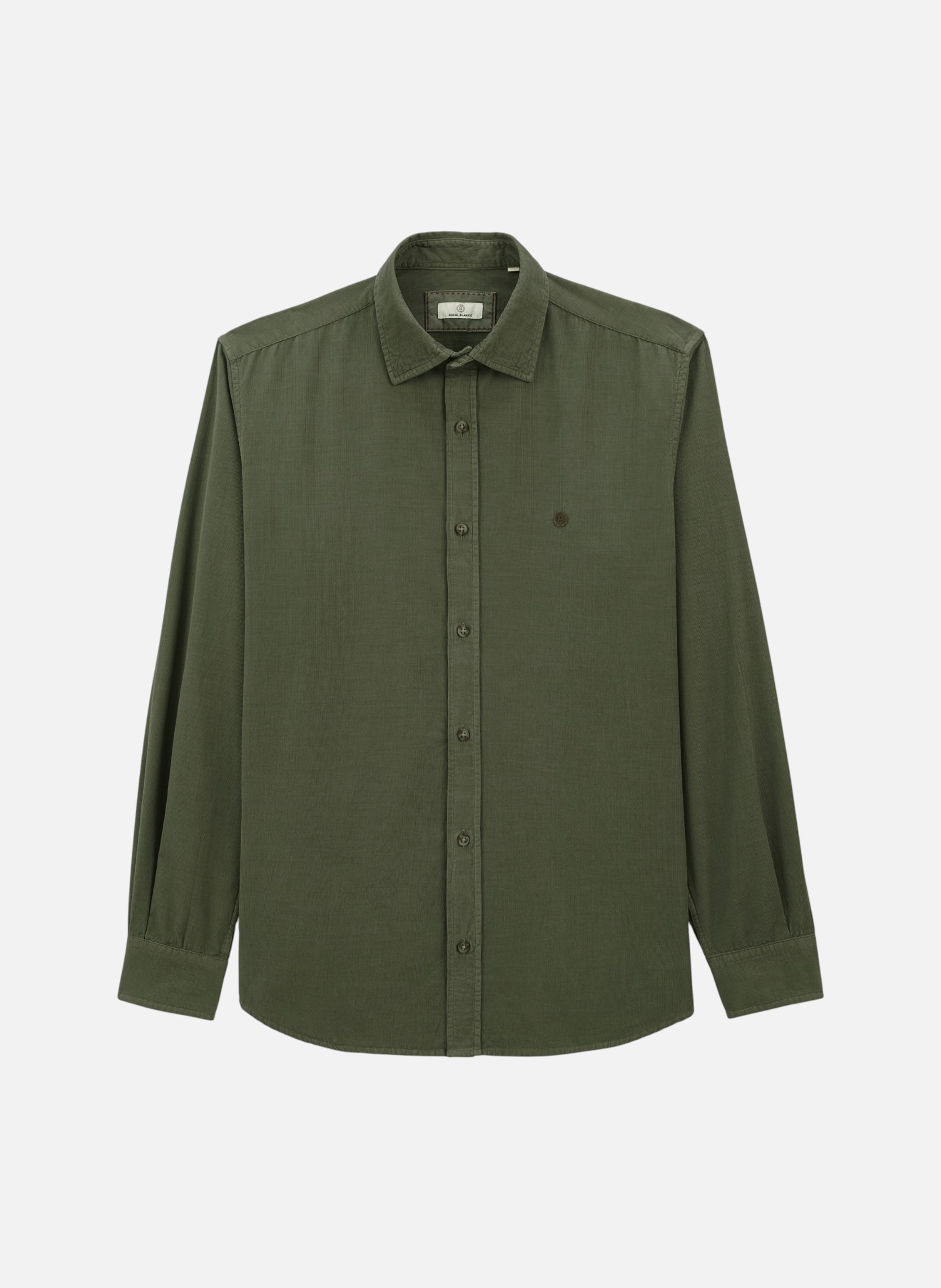 Chemise Serge Blanco Rayures Homme - Taille M - Manches Longues - Occasion Très Bon état