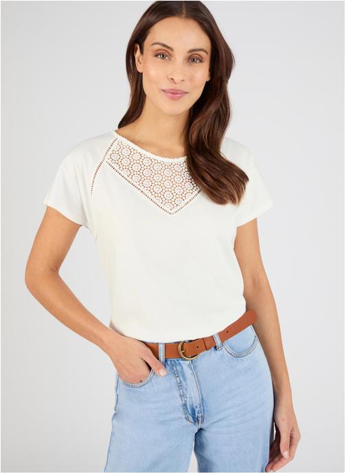 Damart Tee-shirts 84523 femme blanc