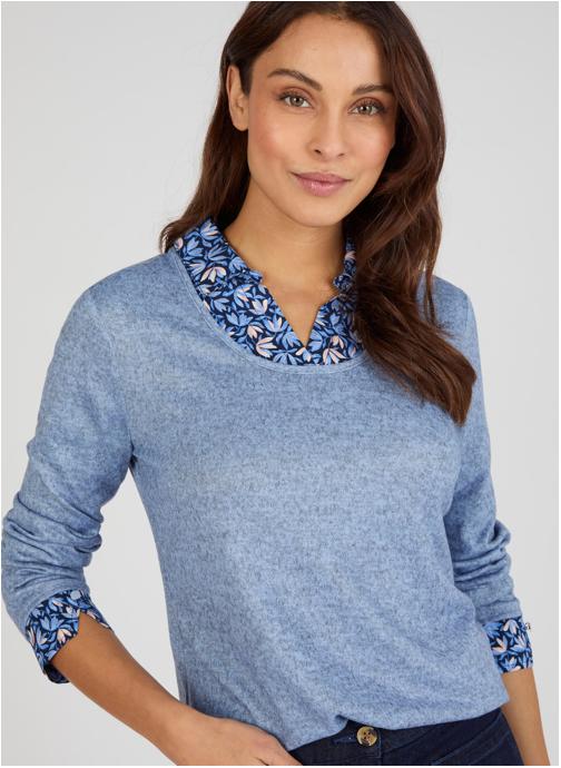 Damart Tee-shirts 85288 femme bleu