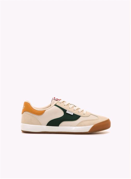 MTNG Baskets basses Sneakers Femme MTNG COURT vert femme beige