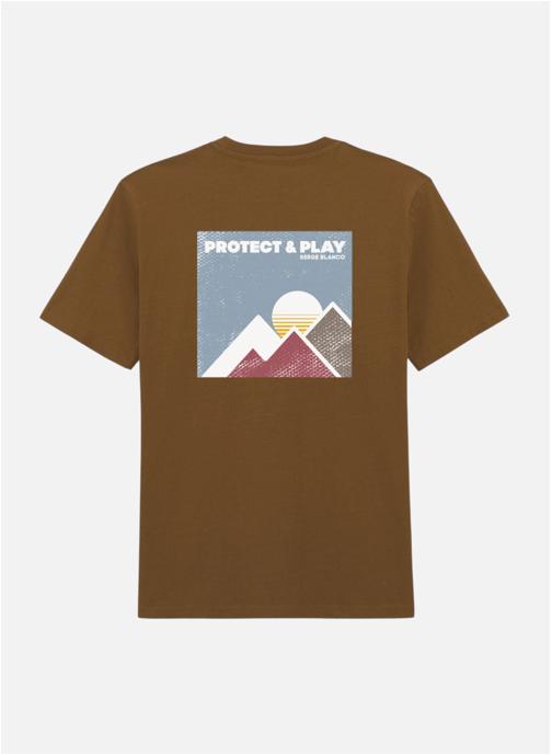 Serge Blanco Tee-shirts T-shirt homme marron