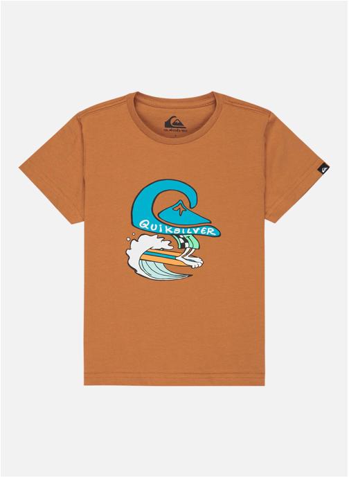 Quiksilver Tee-shirts Ev Human Wave garçon marron