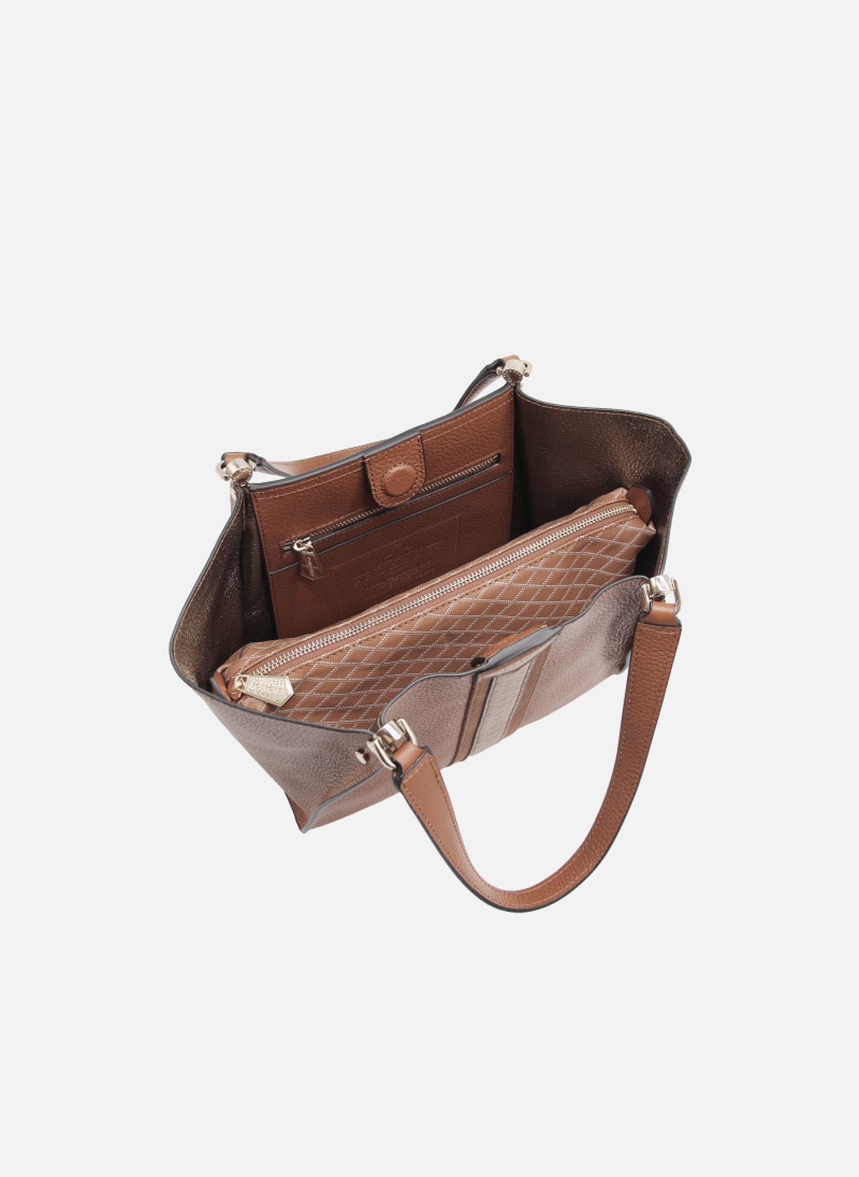Cabas Hebdo Madison femme marron Pourchet Cabas Hebdo Madison femme marron Marron