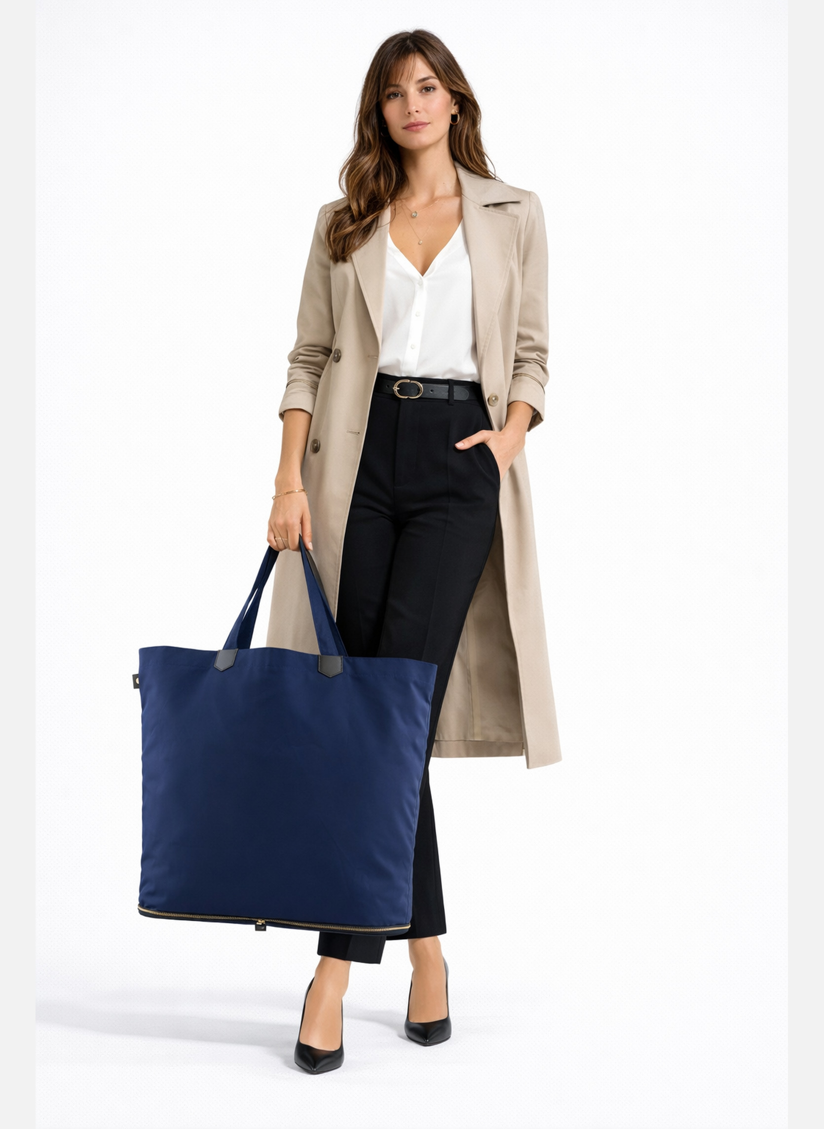 Cabas Easy femme bleu Pourchet Cabas Easy femme bleu Bleu marine