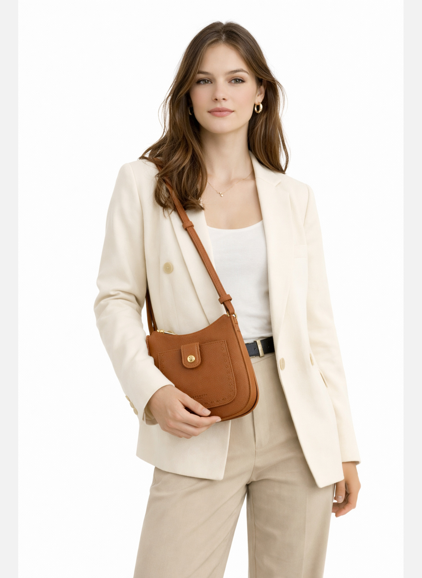 Sacs bandoulière Bride Soft femme marron Pourchet Sacs bandoulière Bride Soft femme marron Camel