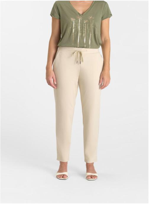 Le temps des cerises Pantalons droit Pantalon droite ROSI Beige femme beige
