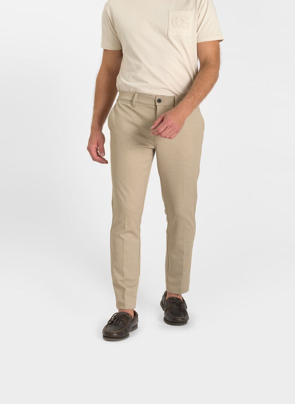 Pantalons droits Pantalon de costume ERPO Beige homme beige Le temps des cerises Pantalons droits Pantalon de costume ERPO Beige homme beige Beige