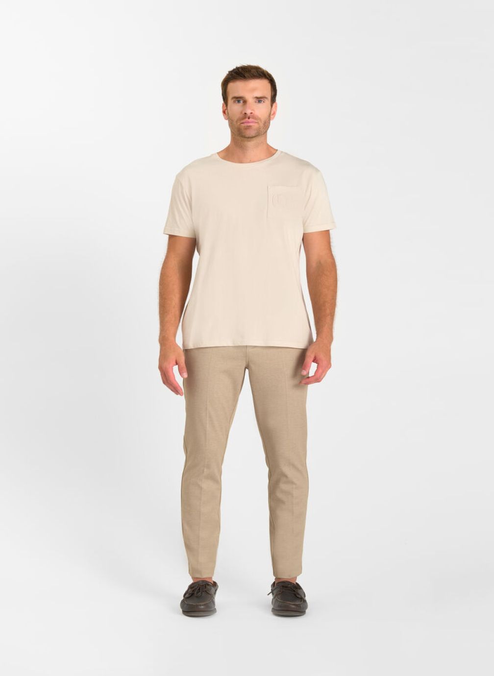 Pantalons droits Pantalon de costume ERPO Beige homme beige Le temps des cerises Pantalons droits Pantalon de costume ERPO Beige homme beige Beige