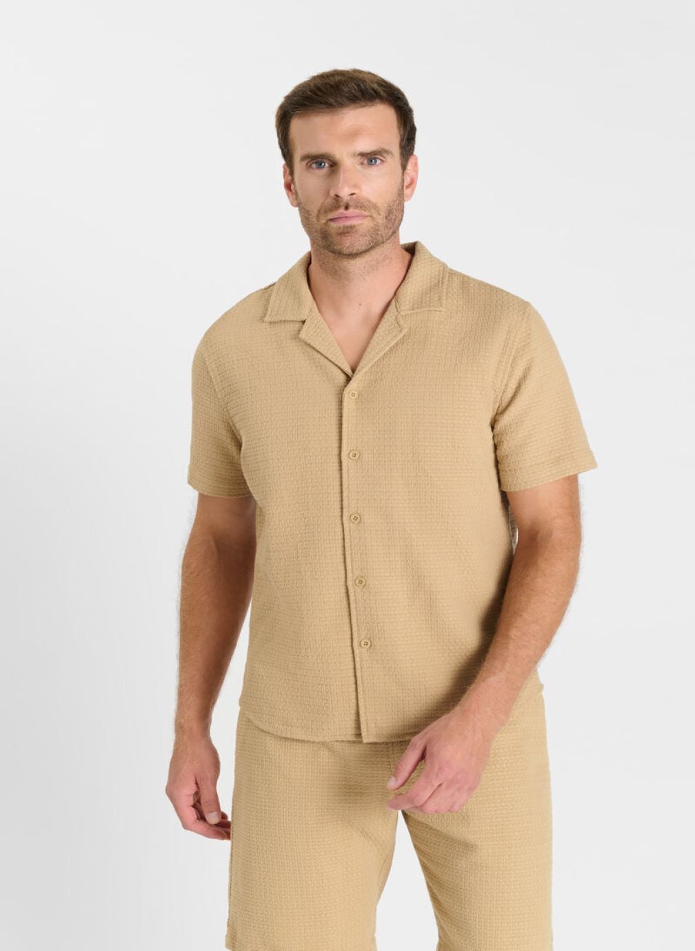 Chemises Chemise FUMI Beige homme beige Le temps des cerises Chemises Chemise FUMI Beige homme beige Beige