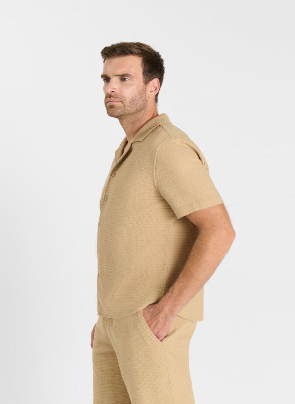 Chemises Chemise FUMI Beige homme beige Le temps des cerises Chemises Chemise FUMI Beige homme beige Beige