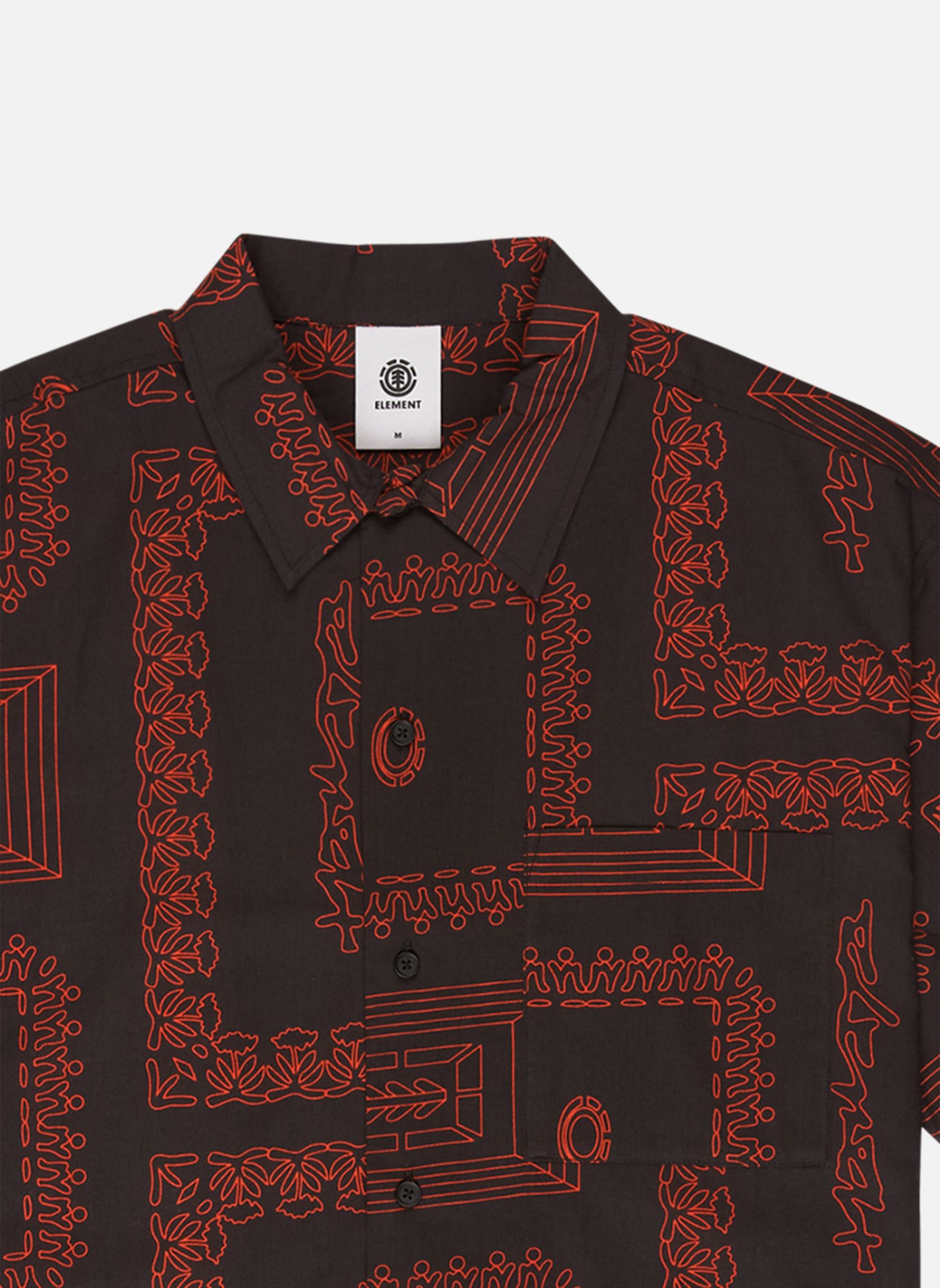 Chemises Regular Sb Printed homme marron Element Chemises Regular Sb Printed homme marron Marron