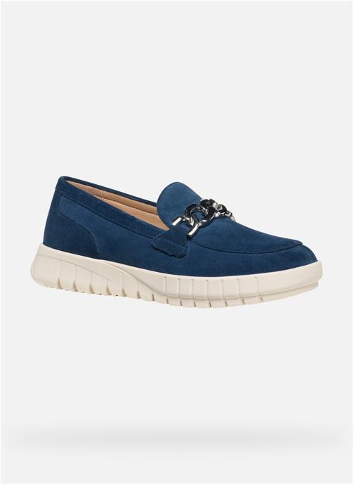 Geox Mocassins D FLEXTRIDE femme bleu