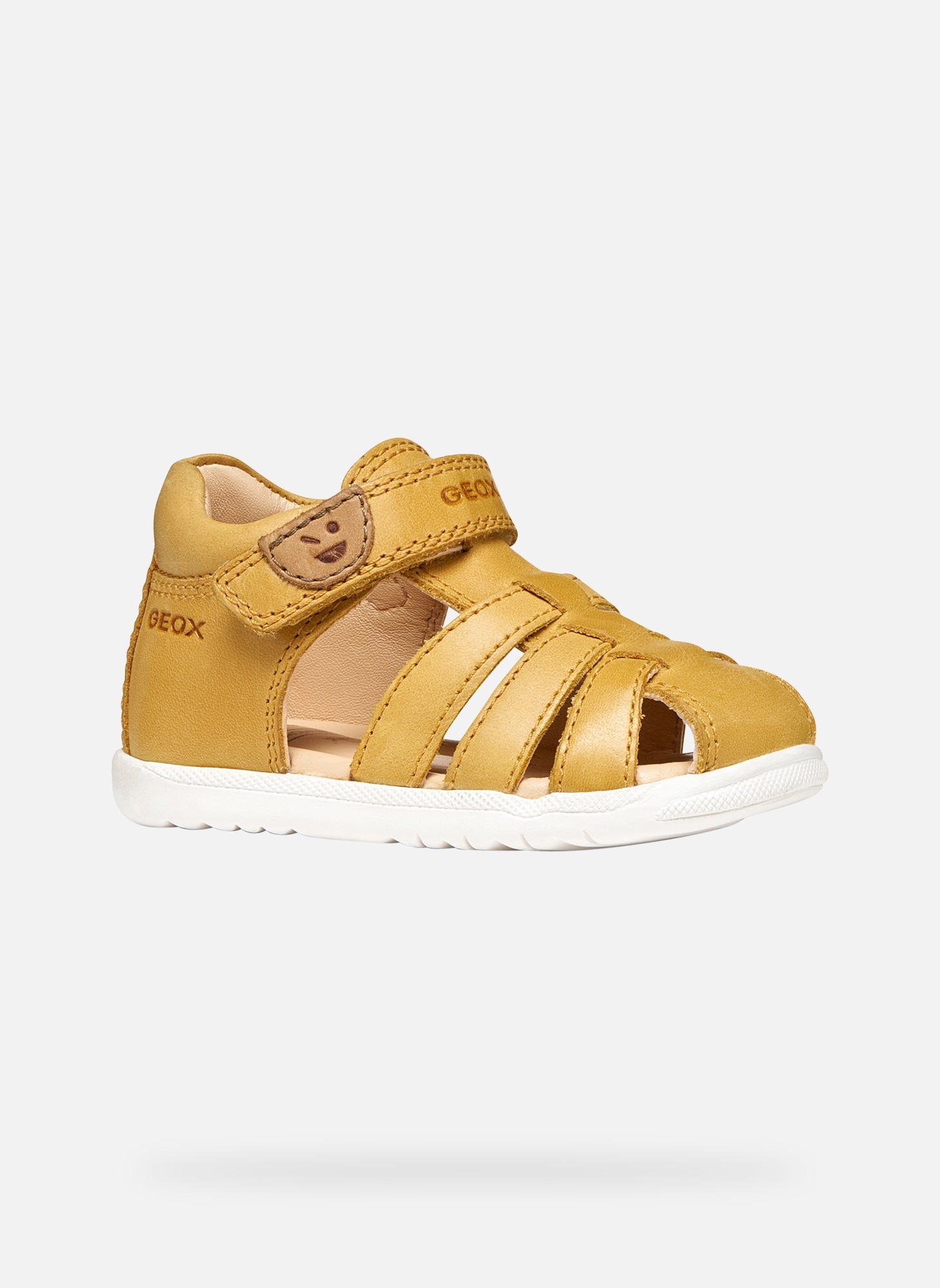Sandales SANDAL MACCHIA BABY BOY garçon jaune Geox Sandales SANDAL MACCHIA BABY BOY garçon jaune Jaune moutarde