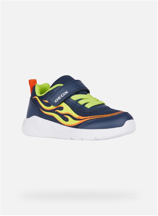Geox Baskets basses J SPRINTYE BOY garçon bleu