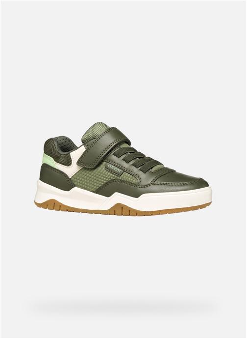Geox Baskets basses J PERTH BOY garçon vert