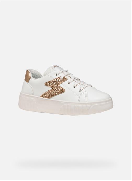 Geox Baskets basses J MIKIROSHI GIRL fille blanc