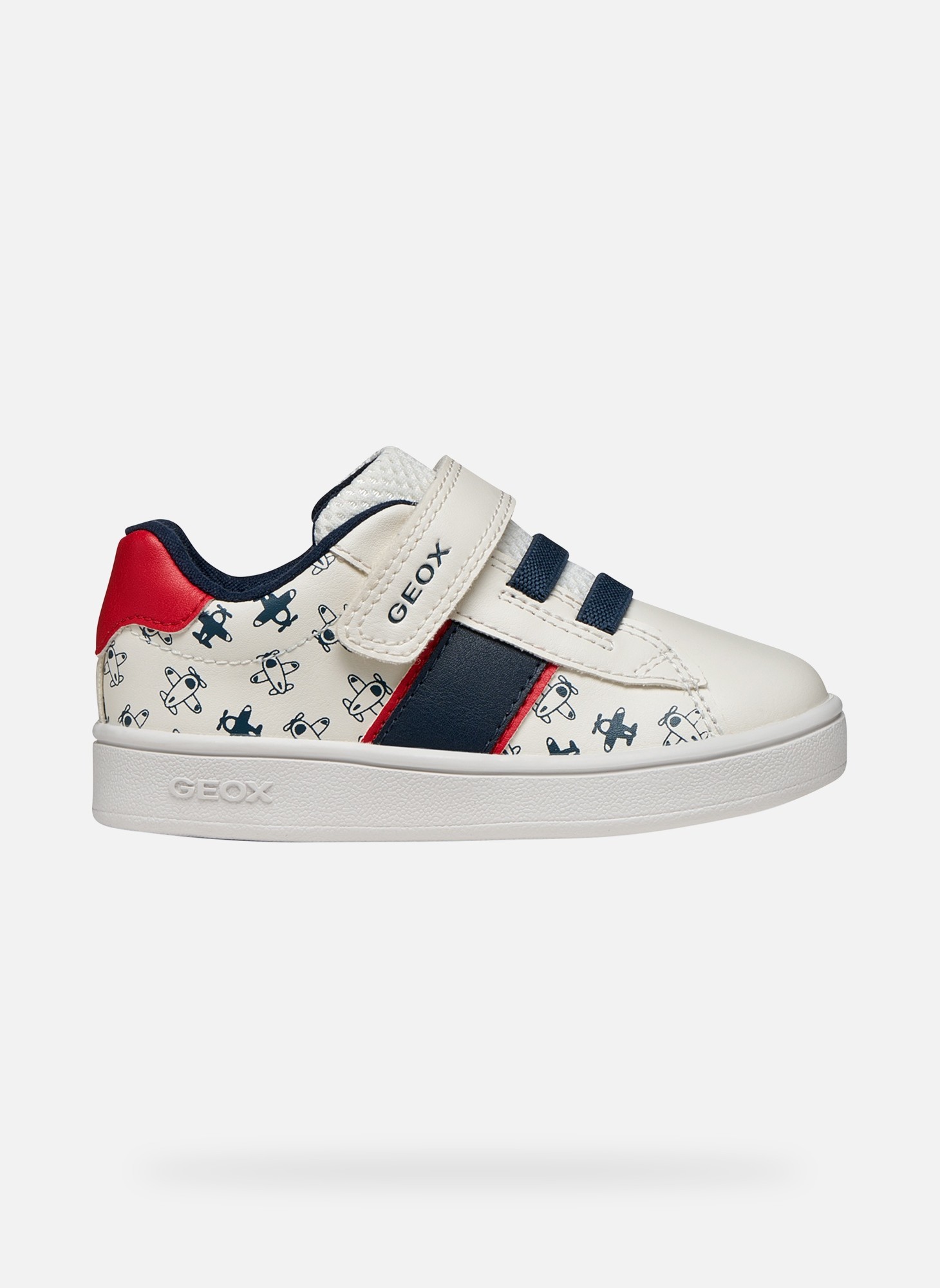 Baskets basses B ECLYPER BOY garçon blanc Geox Baskets basses B ECLYPER BOY garçon blanc Blanc & rouge