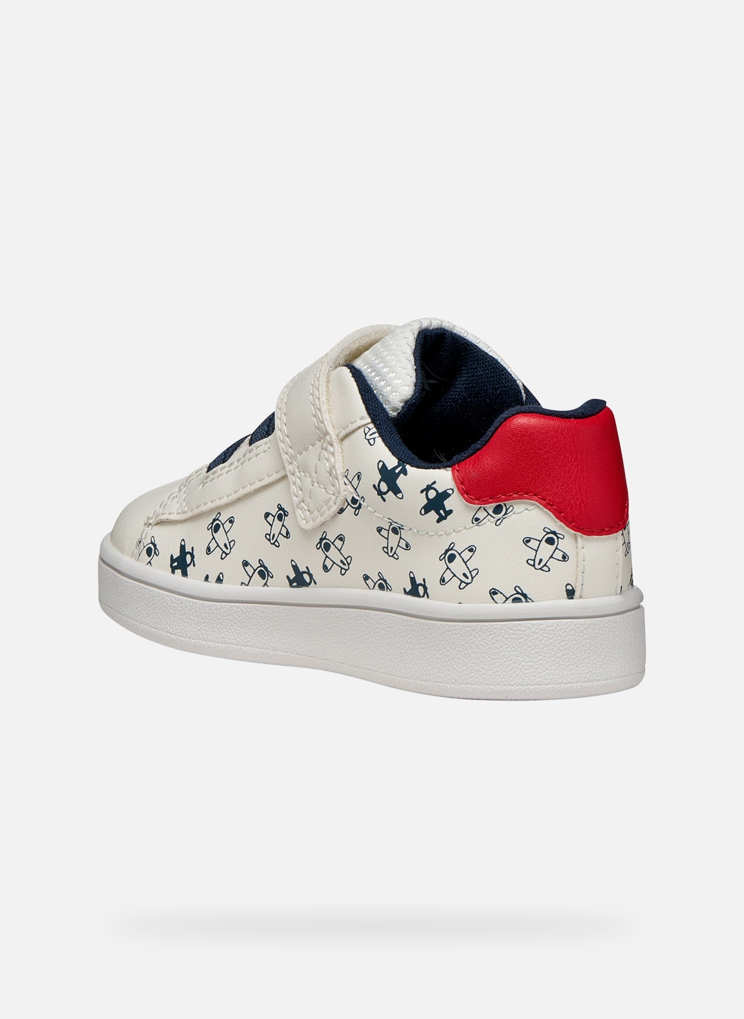 Baskets basses B ECLYPER BOY garçon blanc Geox Baskets basses B ECLYPER BOY garçon blanc Blanc & rouge
