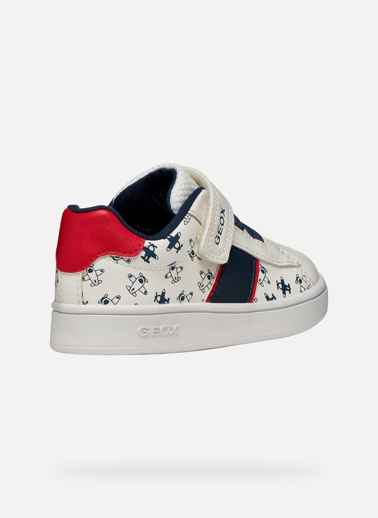 Baskets basses B ECLYPER BOY garçon blanc Geox Baskets basses B ECLYPER BOY garçon blanc Blanc & rouge