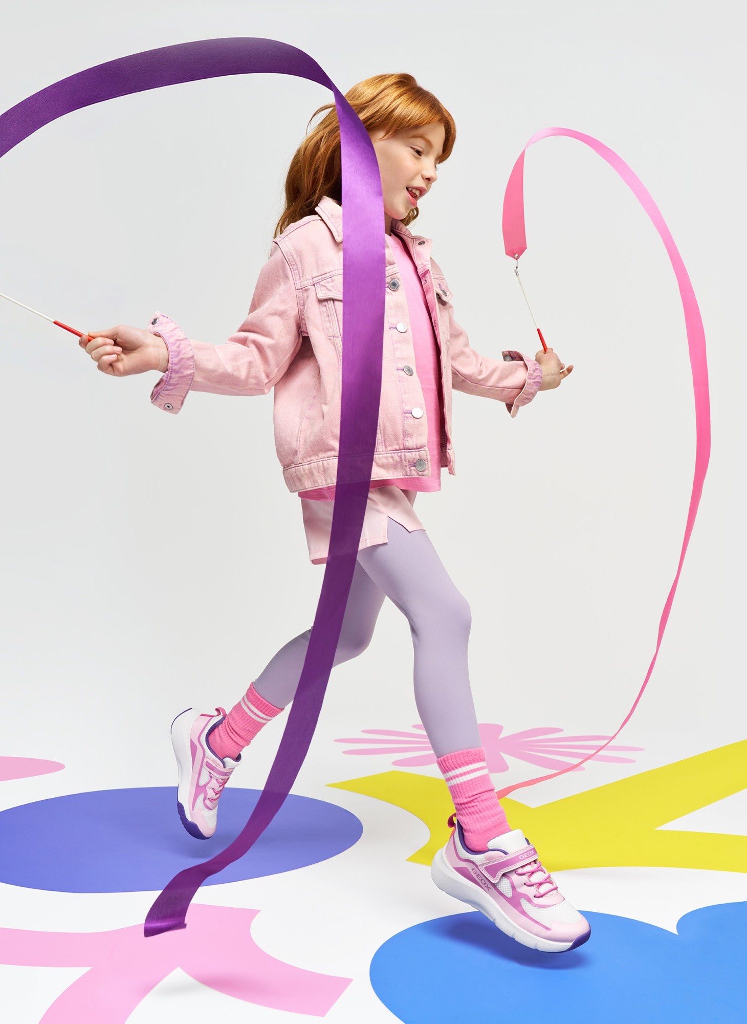 Baskets basses J PRO-RAN GIRL fille rose Geox Baskets basses J PRO-RAN GIRL fille rose Rose