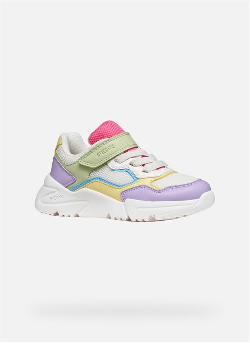 Geox Baskets basses LOFTUS GIRL fille blanc