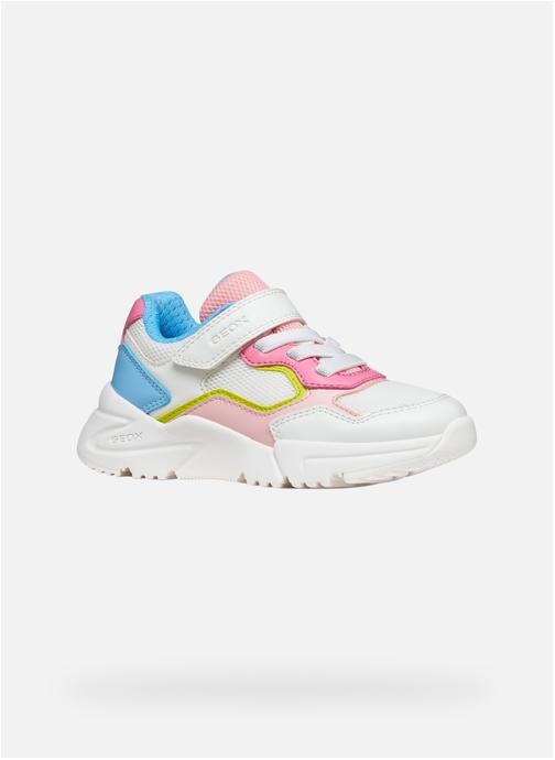 Geox Baskets basses LOFTUS GIRL fille blanc
