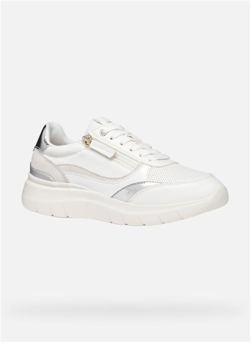 Geox Baskets basses D PLUMMERY femme argent