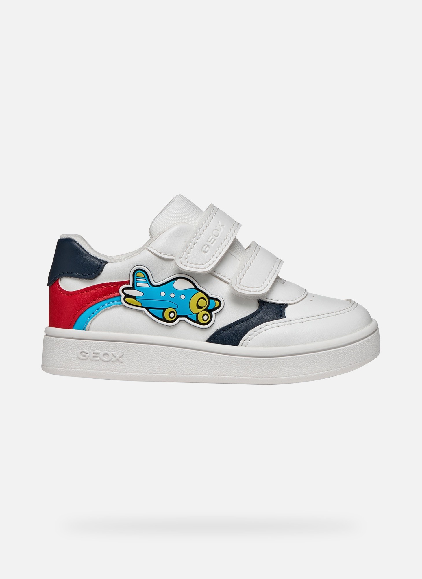 Baskets basses ECLYPER BABY BOY garçon blanc Geox Baskets basses ECLYPER BABY BOY garçon blanc Blanc & rouge