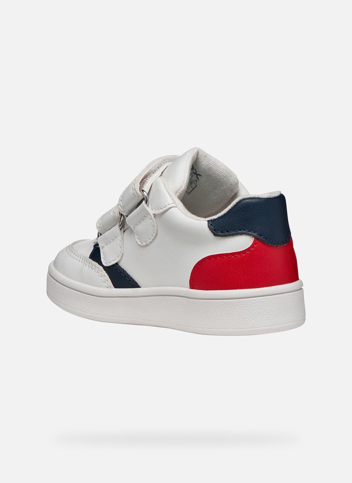 Baskets basses ECLYPER BABY BOY garçon blanc Geox Baskets basses ECLYPER BABY BOY garçon blanc Blanc & rouge