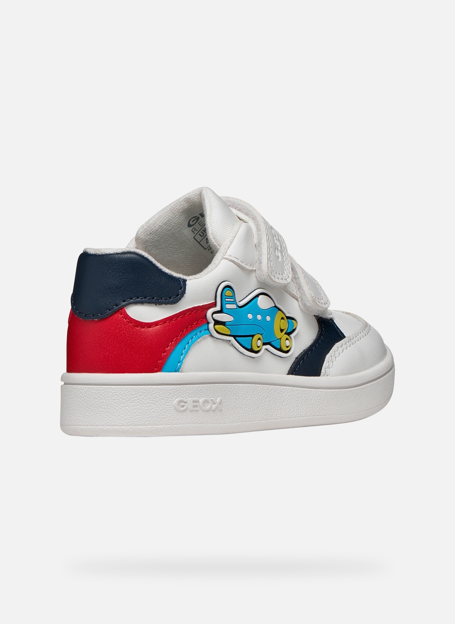 Baskets basses ECLYPER BABY BOY garçon blanc Geox Baskets basses ECLYPER BABY BOY garçon blanc Blanc & rouge