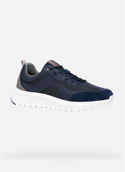 Geox Baskets basses U FLEXTRIDE R homme bleu