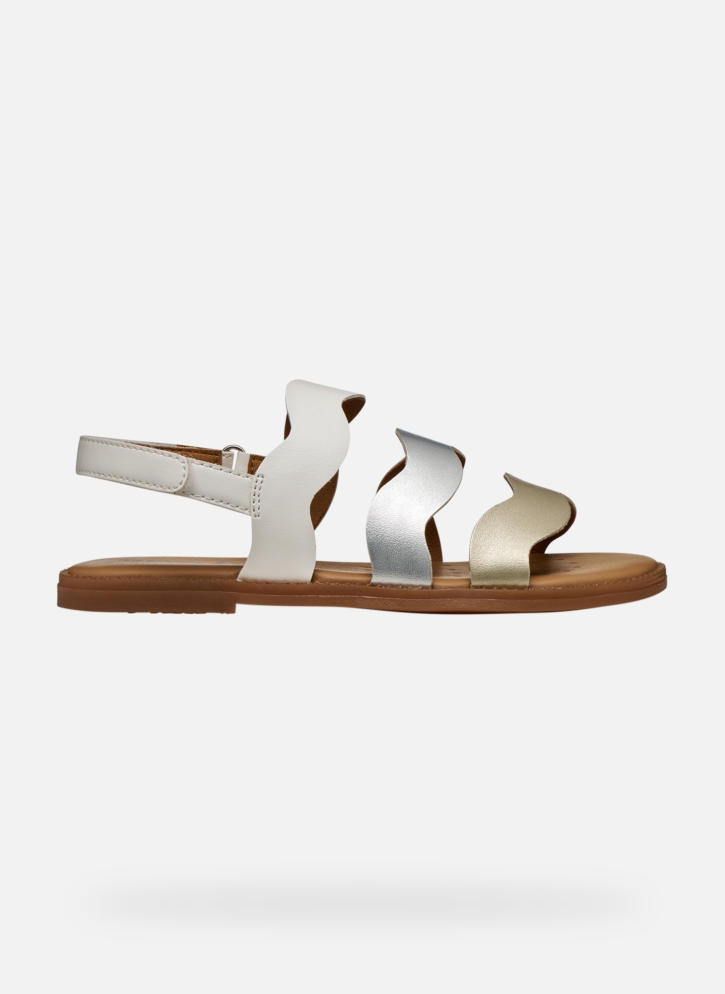 Sandales SANDAL KARLY GIRL fille argent Geox Sandales SANDAL KARLY GIRL fille argent Argent