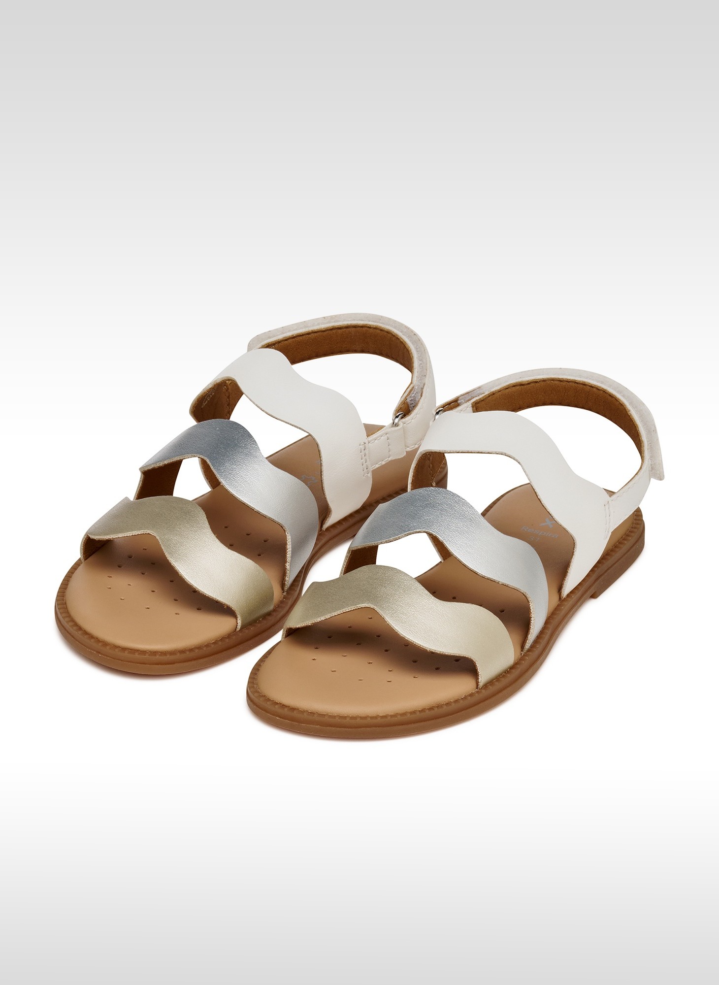Sandales SANDAL KARLY GIRL fille argent Geox Sandales SANDAL KARLY GIRL fille argent Argent