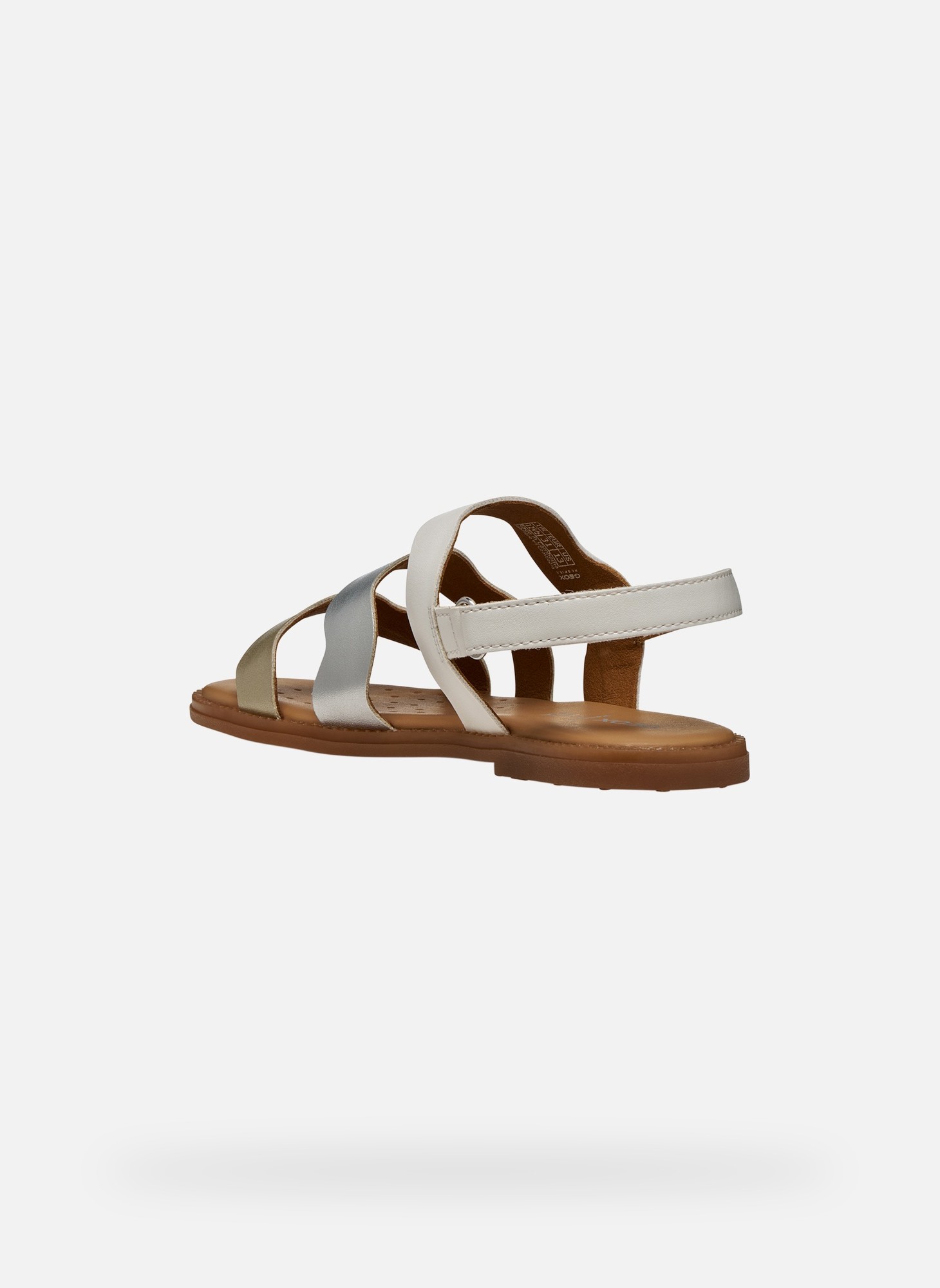 Sandales SANDAL KARLY GIRL fille argent Geox Sandales SANDAL KARLY GIRL fille argent Argent