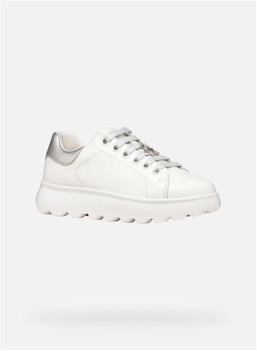 Geox Baskets basses J PUFFYPOP GIRL fille argent
