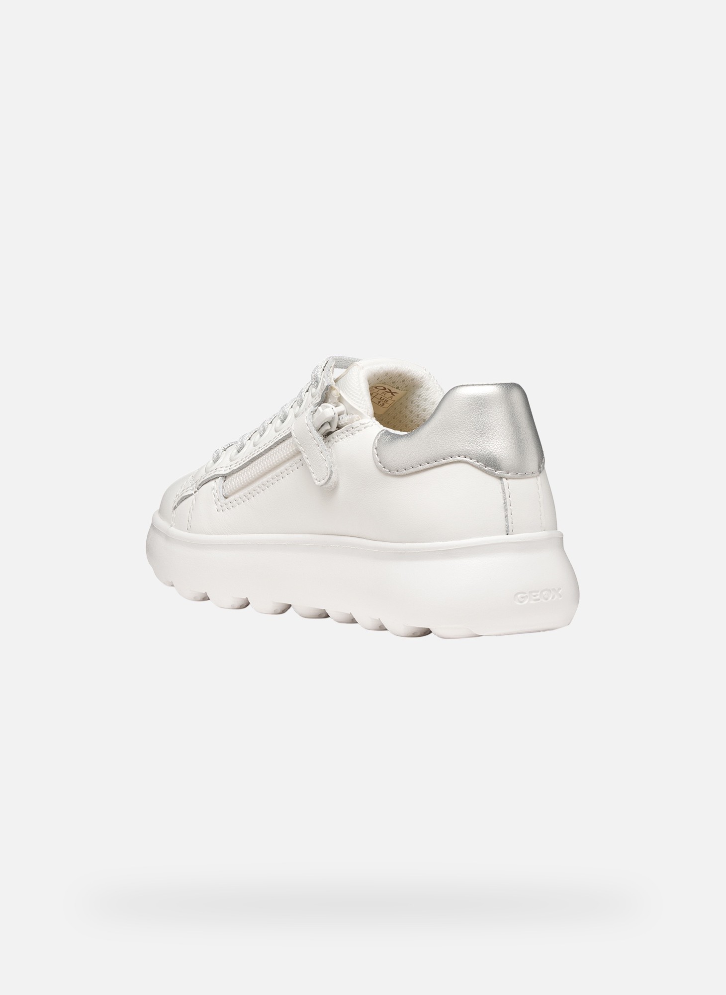 Baskets basses PUFFYPOP GIRL fille argent Geox Baskets basses PUFFYPOP GIRL fille argent Argent